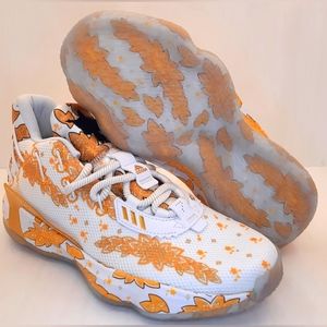 NEW adidas Dame 7 GCA x WWE Ric Flair White Gold Metallic Size 7.5